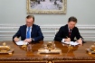 Arbeitstreffen zwischen Alexey Miller und Sergey Kogogin, Generaldirektor von KAMAZ