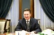 Alexey Miller während des Treffens mit Vazil Hudak, Wirtschaftsminister der Slowakei