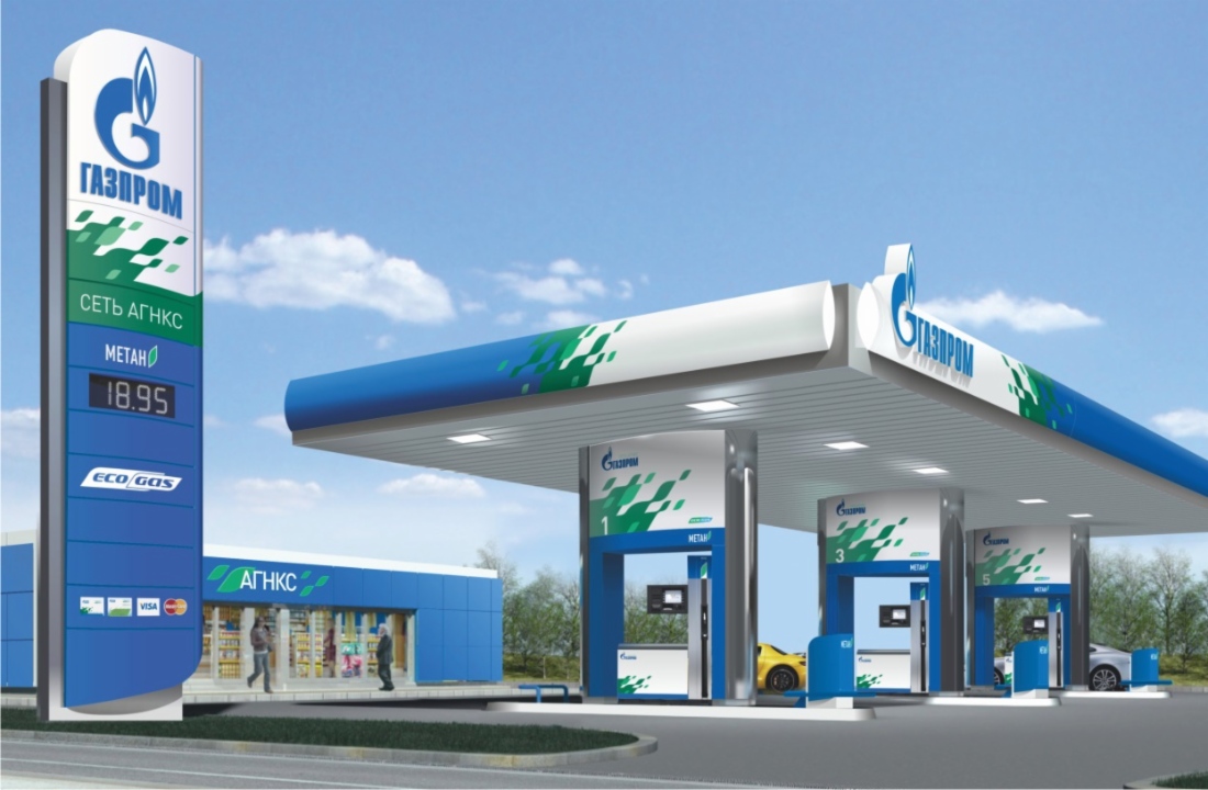Gazprom erweitert das Netz von Erdgastankstellen auf den größten Autostraßen