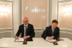 Roman Sklyar, erster stellvertretender
Ministerpräsident der Republik Kasachstan,
und Alexey Miller