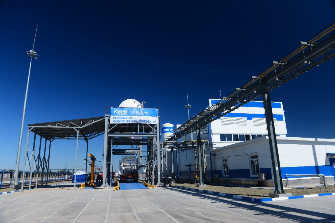 Im Heliumwerk Orenburg (Verwaltungsgebiet Orenburg) lief die Heliumverflüssigungsanlage OG-500 an