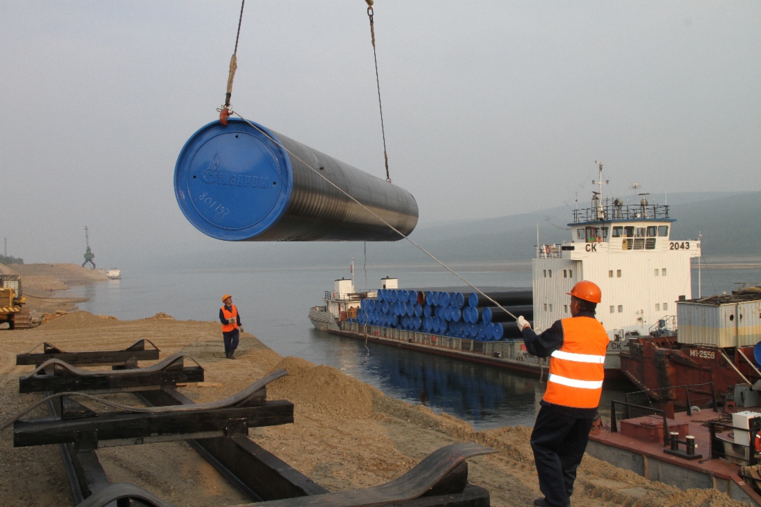 Lieferung von Rohren für das Gastransportsystem Power of Siberia wurde begonnen