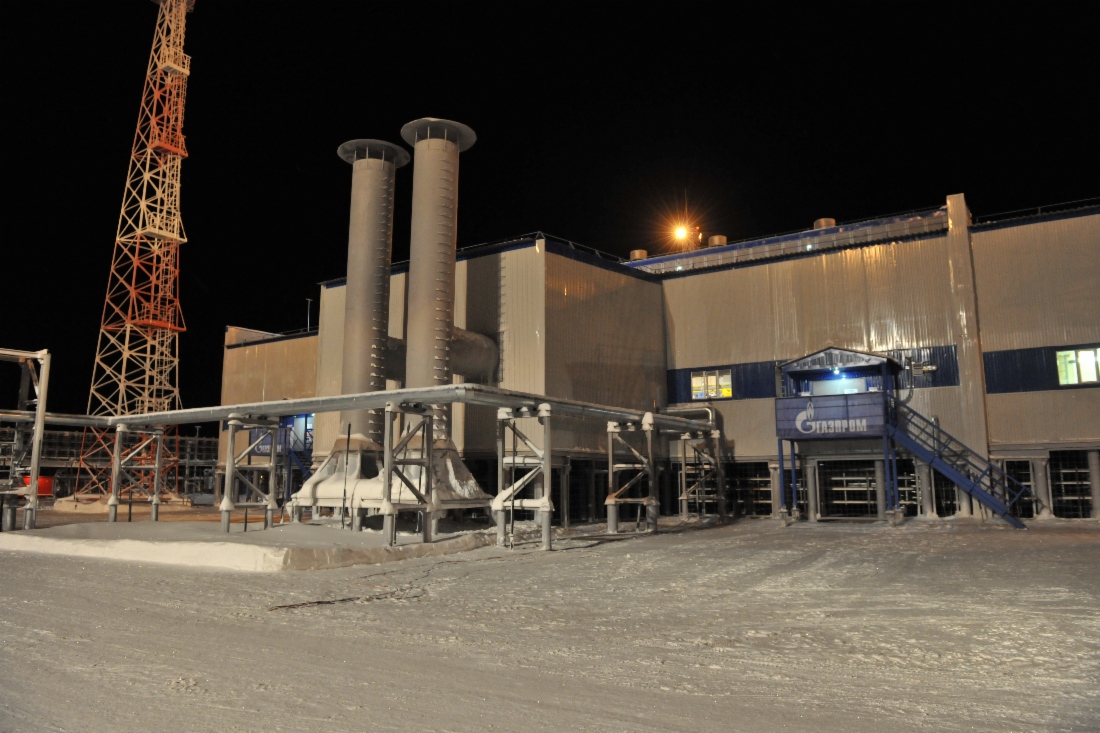 Auf dem Vorkommen Bowanenkowskoje fanden Festveranstaltungen anlässlich der Inbetriebnahme der neuen Gasproduktionsanlage Nummer 1 statt