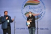 Vasily Konov (rechts) und Konstantin Vybornov, Leiter des Informationsdienstes und Pressesprecher des Nationalen Olympischen Komitees Russlands
