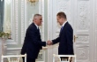 Arbeitstreffen zwischen dem amtierenden Vizeministerpräsidenten der Republik Armenien, Mher Grigoryan, und Alexey Miller in Sankt Petersburg
