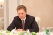 Alexey Miller während des Arbeitstreffens mit Masahiro Imai, Senior Managing Executive Officer der Itochu Corporation, im Rahmen des Petersburger Internationalen Wirtschaftsforums 2017