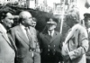 Sabit Orudzhev und Yury Zaitsev unter Mitarbeitern von Chernomorgazprom