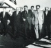 Begegnung am Flughafen. S. Orudzhev, Yu. Zaitsev, D. Sinyakov und V. Dubakin