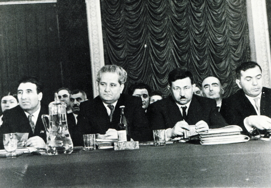 Im Präsidium der Regierung der Aserbaidschanischen SSR, 1957
