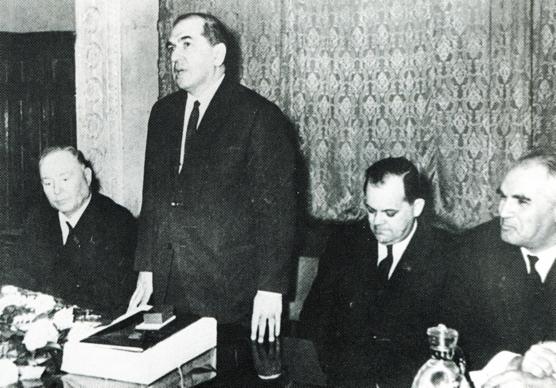 Entscheidungsträger der inländischen Gasindustrie: A. Kortunov, S. Orudzhev, B. Shcherbina, M. Sidorenko
