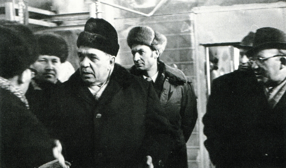 S. Orudzhev, V. Kuramin, I. Nikonenko und V. Strizhov in Nadym