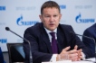 Andrey Kruglov bei der Pressekonferenz „Finanz- und Wirtschaftspolitik der PAO Gazprom“