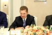 Arbeitstreffen zwischen Alexey Miller und dem CEO der Edison S.p.A. und Vizepräsidenten der EDF Group, Marc Benayoun, im Rahmen des Petersburger Internationalen Wirtschaftsforums 2018