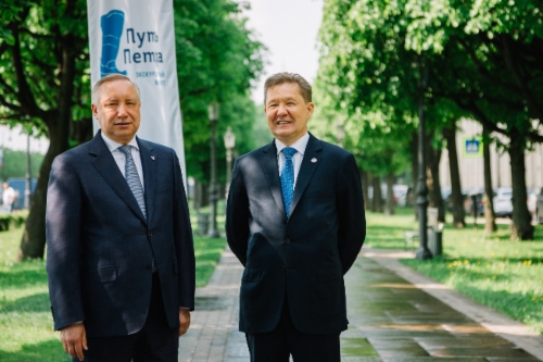 Alexander Beglov und Alexey Miller
