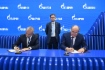 Vadim Badekha, Generaldirektor der
United Engine Corporation, und Vitaly
Markelov