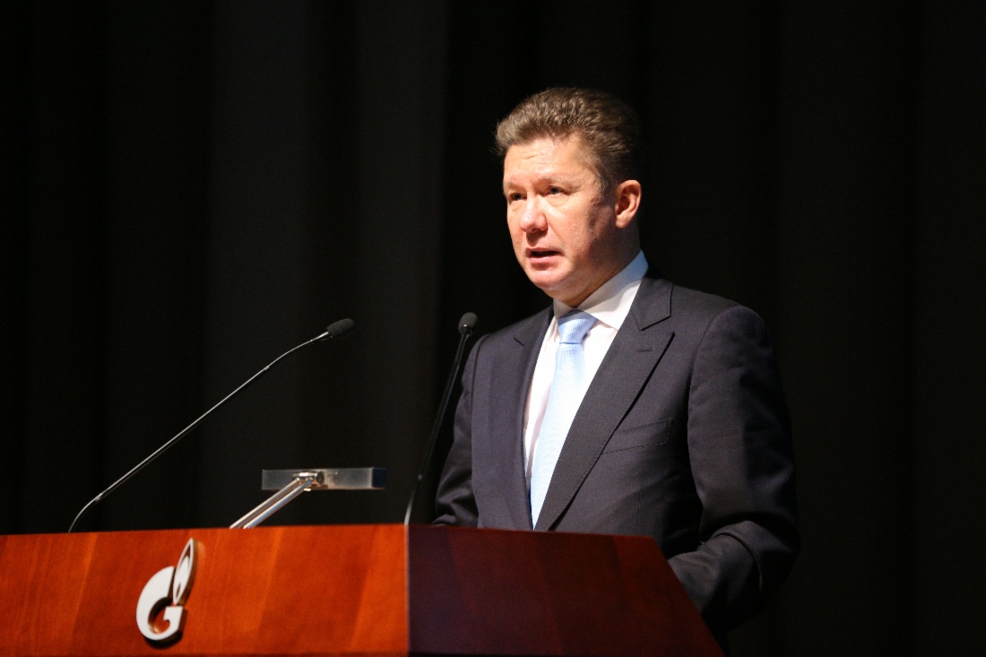 Alexey Miller während der Jahreshauptversammlung der OAO Gazprom