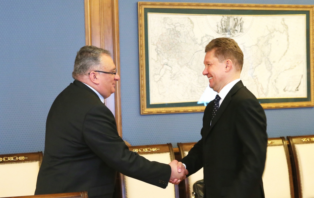 Alexey Miller und Janos Balla erörterten Entwicklung der Gastransportinfrastruktur in Europa
