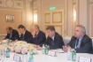 Arbeitstreffen zwischen Alexey Miller (Zweiter von rechts) und dem CEO der Linde AG, Aldo Belloni, im Rahmen des VIII. Petersburger Internationalen Gasforums