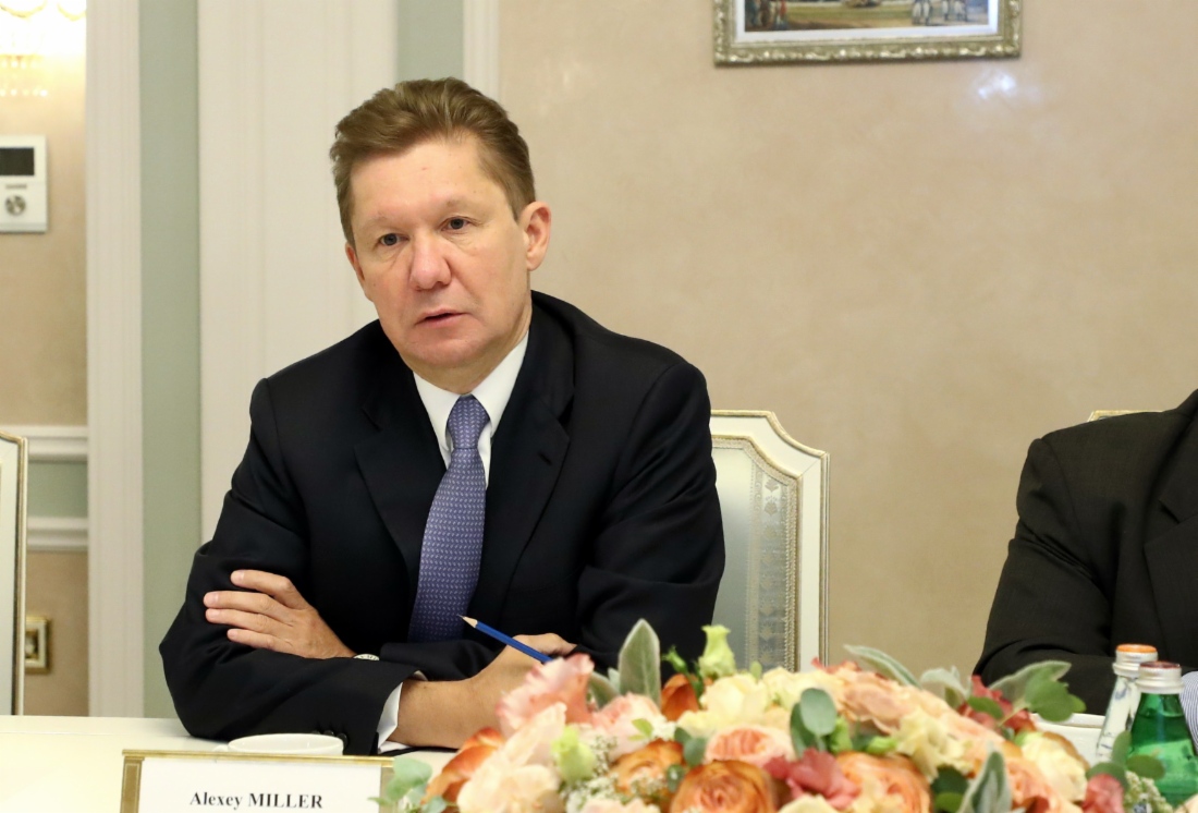 Arbeitstreffen zwischen Alexey Miller und dem CEO der Royal Dutch Shell plc, Ben van Beurden, im Rahmen des Petersburger Internationalen Wirtschaftsforums 2018