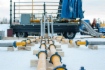 Umpumpen von Gas aus einer Pipeline, die instandgesetzt wird, in eine betriebene Pipeline