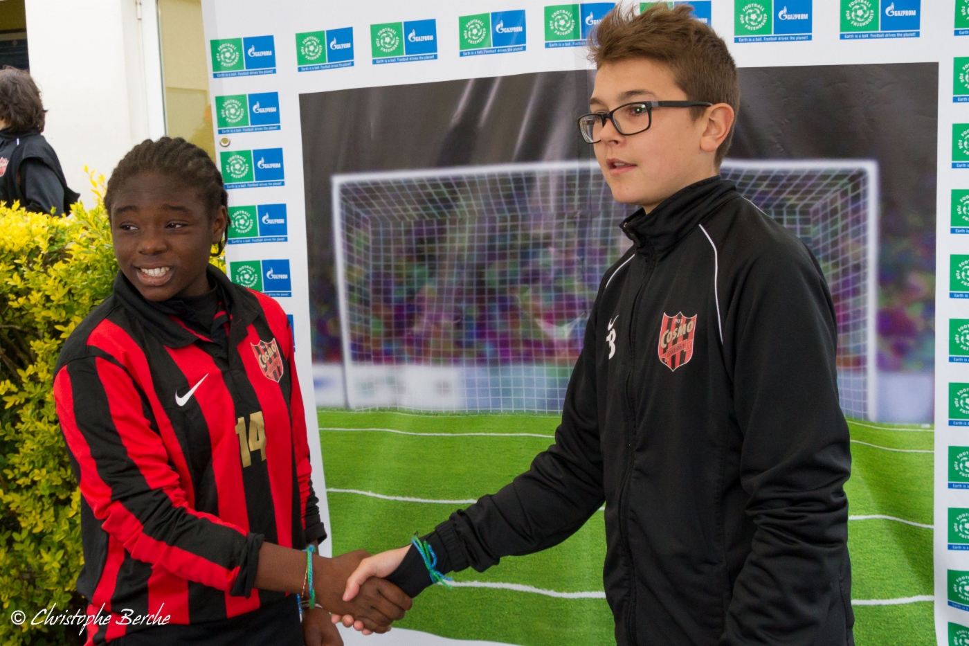 Freundschaftsspiel in Frankreich während der Feier anlässlich des Internationalen Fußball- und Freundschaftstages am 25. April 2014
