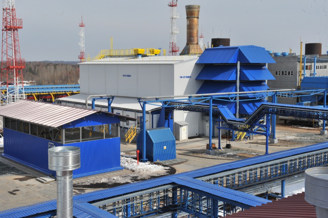 Gasverdichteranlage Ladoga in der Verdichterstation Wawoschskaja