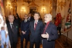 Mikhail Piotrovsky, Alexey Miller und Georgy Vilinbakhov während der feierlichen Zeremonie in der Eremitage
