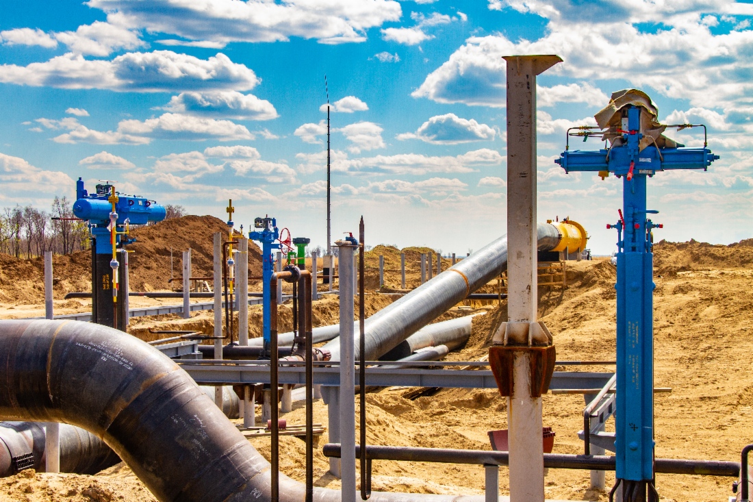 Errichtung von Anlagen der Gaspipeline Power of Siberia