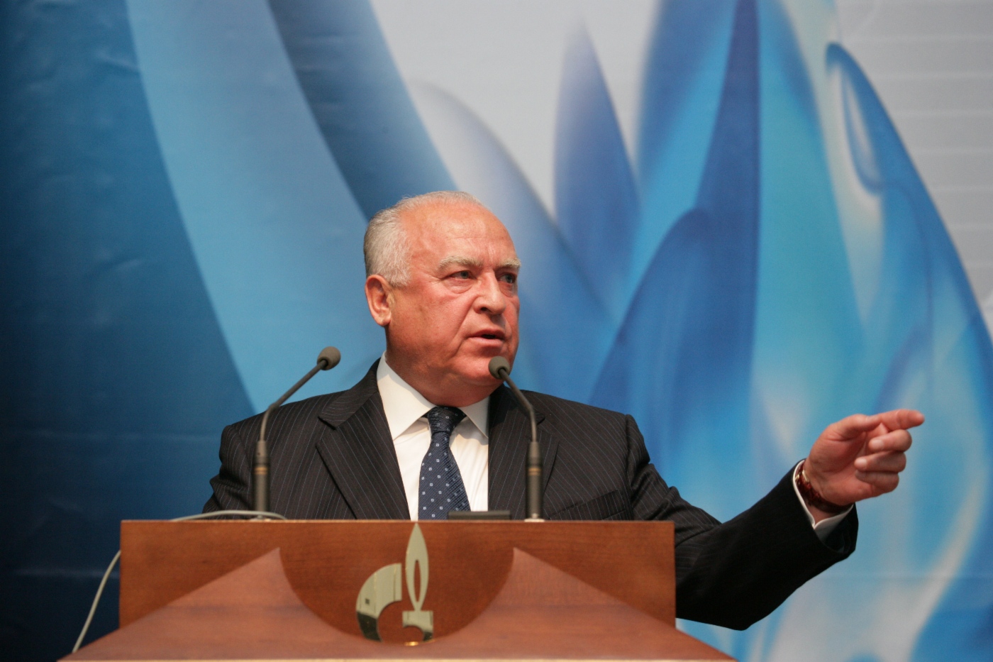 Auf dem Forum „Gas Russlands“. Moskau, 29. November 2005