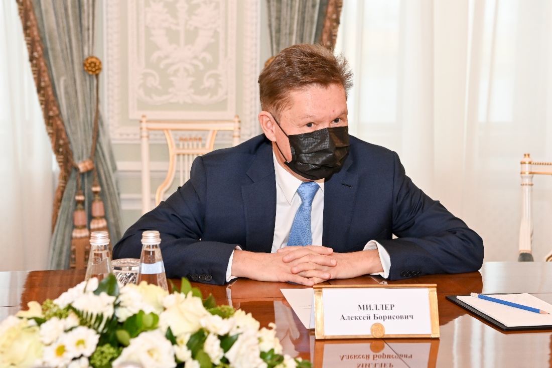 Alexey Miller und kasachischer Energieminister Magzum Mirzagaliev diskutierten über Hauptgeschäftsfelder für Zusammenarbeit