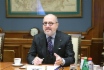 Aldo Belloni, CEO der Linde AG, während des Arbeitstreffens mit Alexey Miller