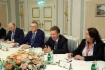 Arbeitstreffen zwischen Alexey Miller (Zweiter von rechts) und dem CEO der Uniper SE, Klaus Schäfer, im Rahmen des Petersburger Internationalen Wirtschaftsforums 2018