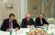 Arbeitstreffen zwischen dem CEO der Uniper SE, Klaus Schäfer (Mitte), und Alexey Miller im Rahmen des Petersburger Internationalen Wirtschaftsforums 2018