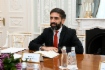 Arbeitstreffen zwischen Alexey Miller und dem Präsidenten der State Oil Company of the Azerbaijan Republic (SOCAR), Rovshan Najaf