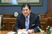 Tatsuo Yasunaga, Representative Director und CEO der Mitsui & Co., Ltd., während des Treffens mit Alexey Miller