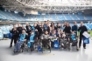 Teilnehmer des Projektes „Norm des Lebens“ bei der Besichtigung der Gazprom Arena