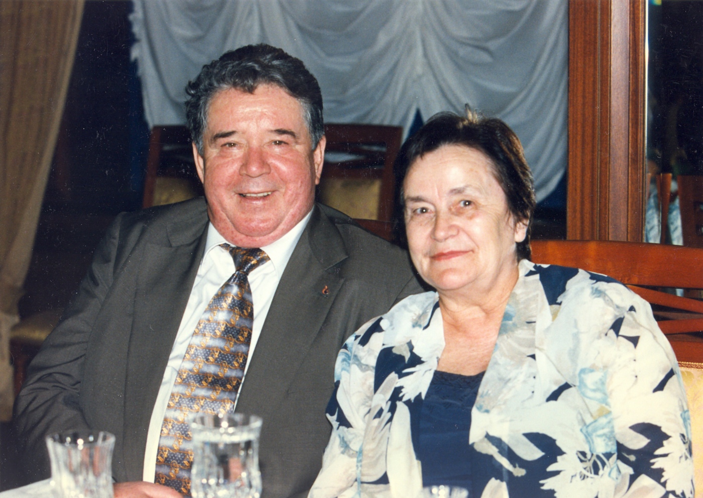 Mit Ehefrau Lyubov. Sotschi, Mai 1995. Foto: Vyacheslav Polunin