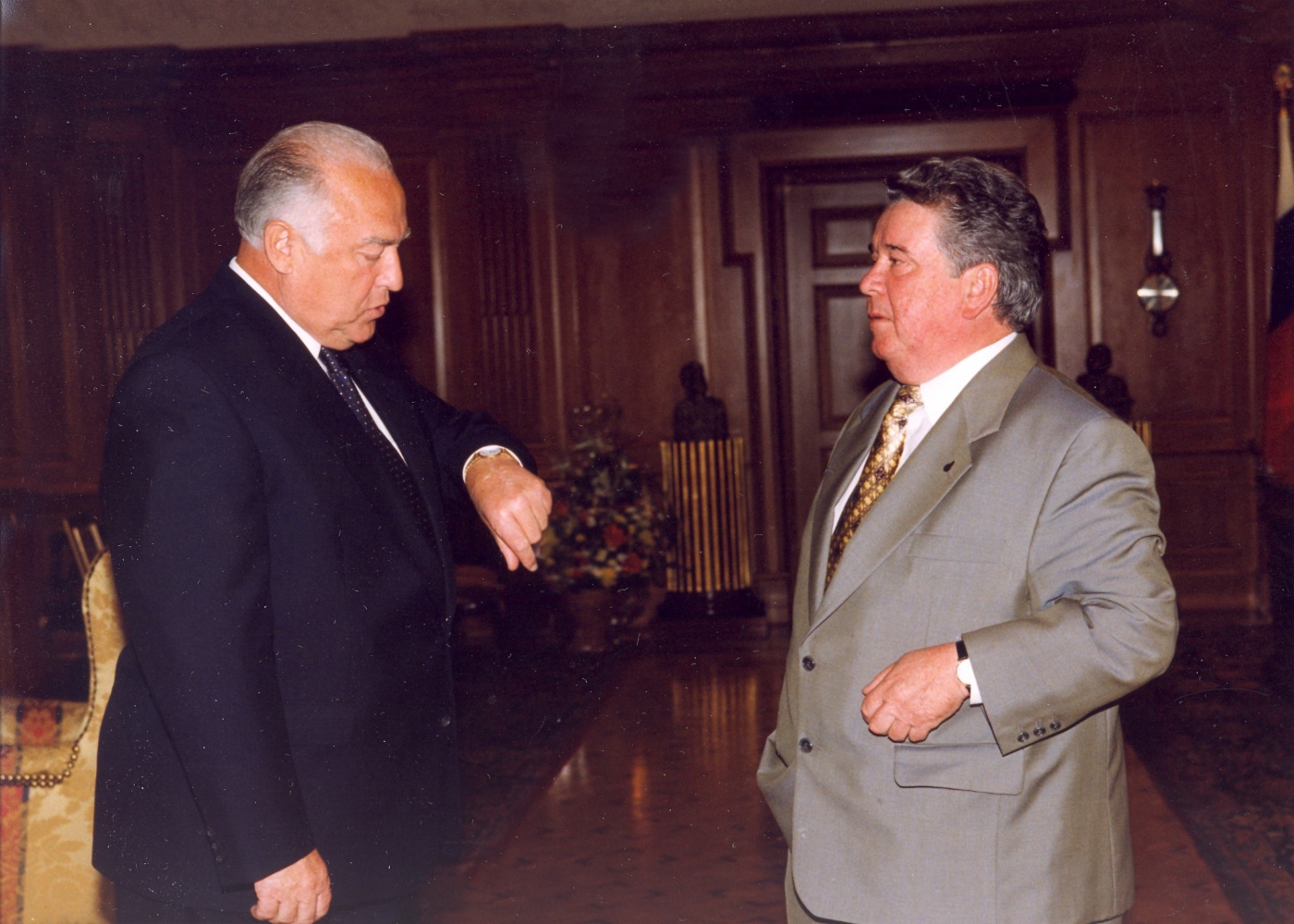 Mit Viktor Chernomyrdin, August 1999. Foto: ITAR-TASS