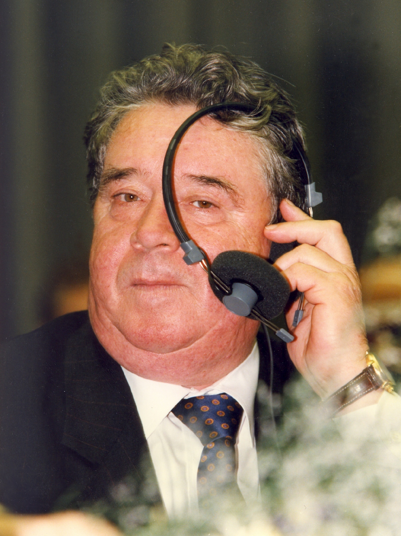 Auf dem II. Internationalen Kongress „Neue Spitzentechnologien in der Erdöl- und Erdgasindustrie“. Moskau, Juni 1995. Foto: Vyacheslav Polunin