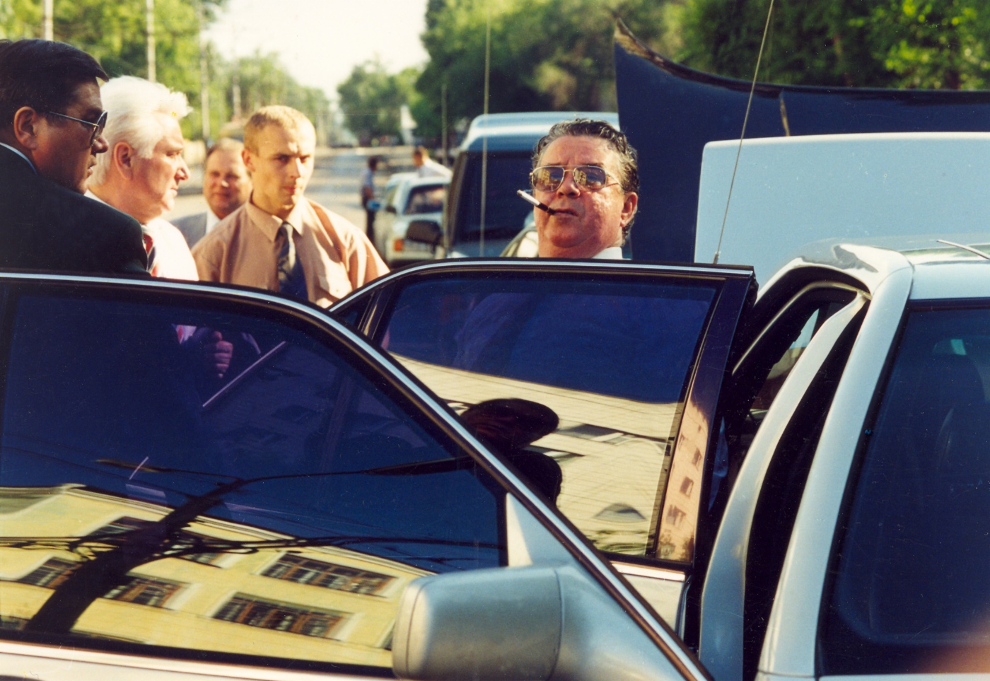 Bei Feierlichkeiten anlässlich des 
50-jährigen Bestehens der Universität Samara, Juni 1995. Foto: Vyacheslav Polunin