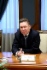 Alexey Miller während des Treffens mit dem CEO und Executive Managing Director der Japan Bank for International Cooperation, Tadashi Maeda