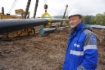 Bau einer Gaspipeline zwischen Ortschaften