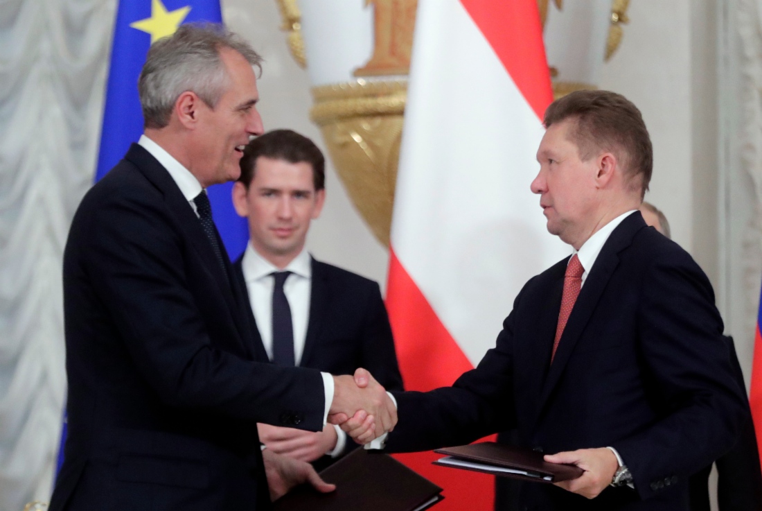 Gazprom und OMV unterzeichneten eine Grundsatzvereinbarung über den Asset-Verkauf. Foto: TASS