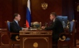 
Alexey Miller informierte Dmitry Medvedev über die Arbeit von Gazprom in der Winterzeit