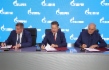 Andrey Bocharov, Alexey Miller und
Rafael Batyrshin
