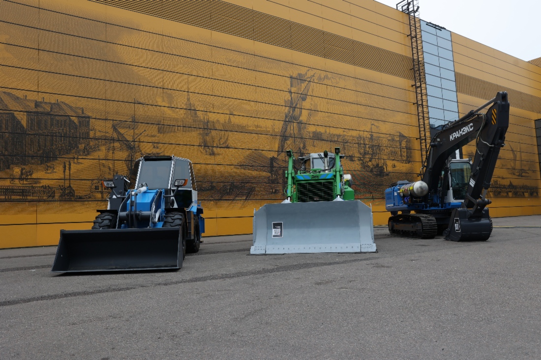 CNG- und LNG-betriebene Baumaschinen
