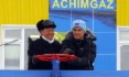 Alexey Miller und Jürgen Hambrecht während der Festveranstaltungen anlässlich der Inbetriebnahme eines Blocks der Achimov-Formation in der Lagerstätte Urengoiskoje