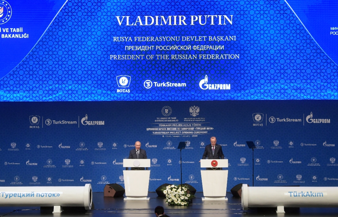 Heute fand eine feierliche Zeremonie anlässlich der Eröffnung der Gaspipeline TurkStream statt