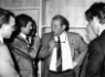 Vasily Dinkov, Minister für Erdölindustrie der UdSSR, im Gespräch mit Vladimir Bogdanov, Leiter der Betriebsvereinigung Surgutneftegaz. Moskau, Ministerium für Erdölindustrie, 1986