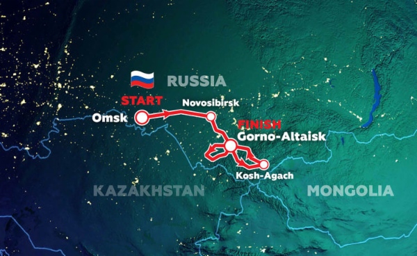 Route der Silk Way Rally 2021
